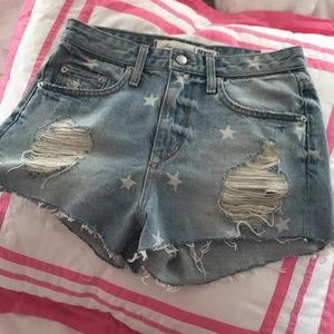 Star Jean Shorts